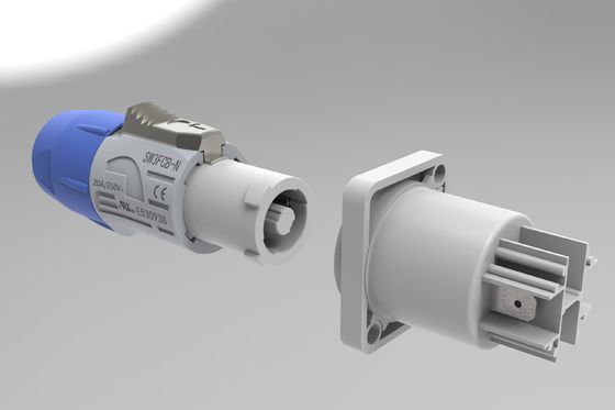 Indoor Ip44 250v Ac Powercon Connector Female Socket Power Connector for Led Display