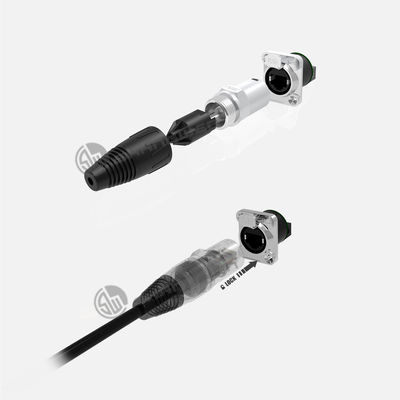 IP67 Su geçirmez Rj45 Ethernet Şasi Bağlantısı Kadın ve Erkek İçeride Kullanımı