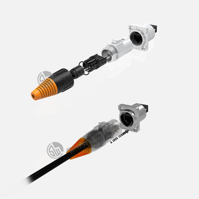IP65 Su geçirmez Rj45 Erkek ve Dişi Bağlantı Metal Düğme Yükseltme Modeli