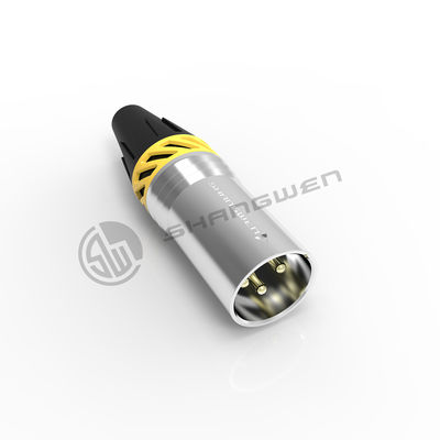 Küçük XLR Güç Bağlayıcısı Dış Su geçirmez 3 Pin Erkek Fiş Bağlayıcı