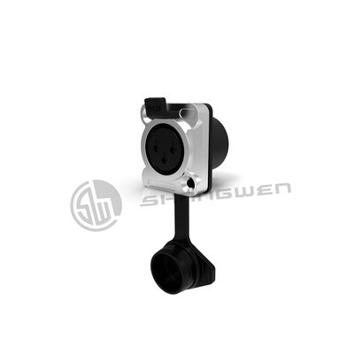 Mini XLR Kadın Bağlantı Soket 3 Pin Bağlantı Su geçirmez Dışarı