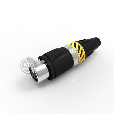 Audio XLR 5 Pin Su geçirmez Elektrikli Bağlantılar Ip65 Kadın Fiş
