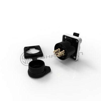 XLR Ses Gücü Su geçirmez Soket Bağlantısı 5 Pin Mikrofon IP65