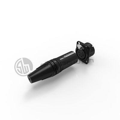 XLR Ses Gücü Kadın Soket Bağlantısı 4 Pin Mikrofon IP40