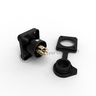 Audio XLR Bağlantısı Dışarıda Su geçirmez 5 Pin Bağlantısı Erkek Soket