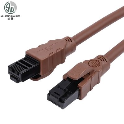 Esnek Yumuşak Cat6a Cat6 Ethernet Patch Kablo 24awg Antifreeze Mühendislik Seviye UTP Kablo