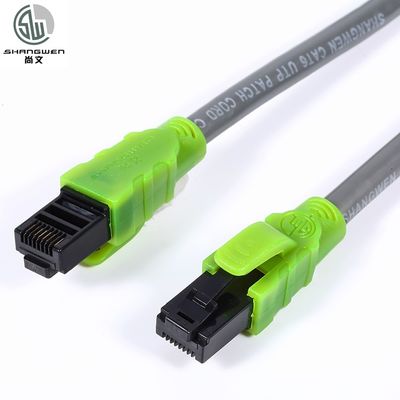 Parlak Ethernet Patch Kablosu 4P PVC LSZH Ceket Yüksek Hızlı Bakır Kablosu