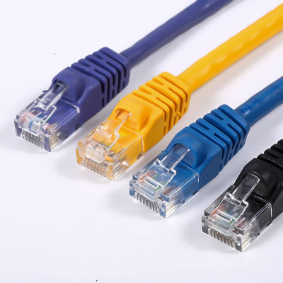 Cat5E Cat6a Cat6a UTP Ethernet Patch Kablosu İletişim için Yuvarlak