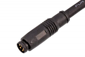 M8 Doğrudan Erkek Üstü Kalıplı Fiş İtmek-Çekmek 3/4A 5B Endüstriyel Uygulamalar İçin IP67