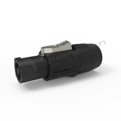 CQC、CE、UL Su geçirmez Powercon Plug Black Connector 250v 20A