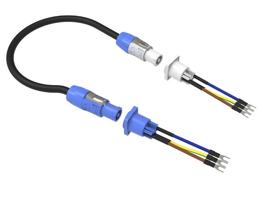 250v AC Powercon Bağlantısı Kadın Soket Bağlantısı Ip44 LED Ekran için