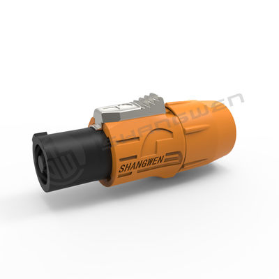Dış LED Ekran Su geçirmez Powerkon Endüstriyel Havacılık Plug Socket IP65 Üçlü Çekirdekli Erkek Bağlantı için Giriş Portu