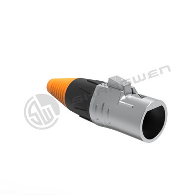Dış Metal IP65 IP67 Su geçirmez RJ45 Bağlantı Sinyalı Kadın Erkek Ethernet Şasi Fiber Optic Kablo Bağlantısı Ethernet Plug
