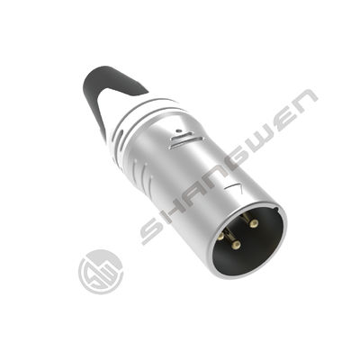 Su geçirmez 3 Pin XLR Plug Kadın Soket Adaptörü IP65 DMX Panel Mount Audio Wire Connector Alaşım Malzemesi Dışarı