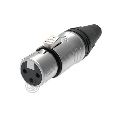 10A Rated Gümüş Kaplama Kadın 3-Pin XLR Bağlantısı Su geçirmez Bakır Bağlantıları Fabrika DMX İplik Koplama Kablosu Güç için