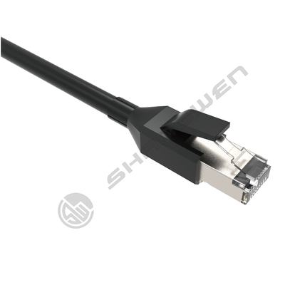 Cat7 Kalkanlı 10Gbps RJ45 Ağ Patch Kablosu Kablo RJ45 Cat7 Özel 4 çiftli CE UL 100% Oksijensiz Bakır Cat7 26AWG SFTP