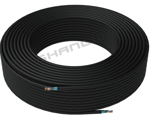 Siyah Çıplak Bakır FTP Cat5E 24AWG 26AWG Ağ Kablosu Ethernet Cat5e 305M Korumalı Örgülü 24AWG 305M FTP Ağ Kablosu