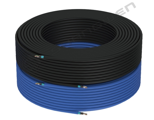 Mavi Siyah 24awg FTP SFTP Kalkanlı CAT6A Ethernet Ağ Kablosu 8 İletici Patch Kablosu