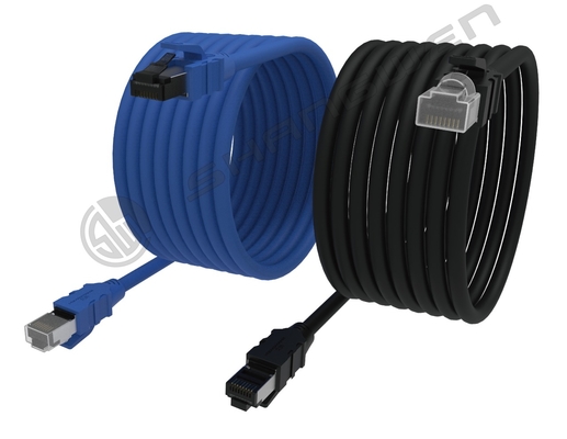 CE ROHS FTP UTP SFTP Cat7 Rj45 Plug Network Lan Kablosu 1000ft CAT7 LAN AWG23 S/FTP 100% Bakır Portakal