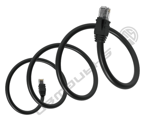 26awg Siyah UTP Cat5e Ağ Kablosu Yama Kablosu 4 Çift Cat5e LAN Kablosu