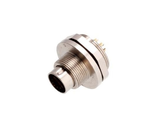 M9 Male Front Mount Socket(Solder)  IP67 2\3\4\5\6\7\8 Pin Industrial Connector