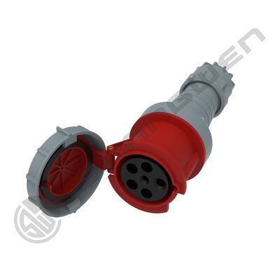 IP67 CEE Endüstriyel Plug Soket Erkek Kadın Su geçirmez Kopyalayan 5 Pin 63AMP IEC CEE Plug 63A 5p 6h IP67