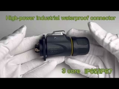 Yüksek Güçlü Erkek Kadın Bağlantısı IP65 IP67 3 çekirdekli Su geçirmez Bağlantısı Dışarıda