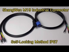 M19 Kadın Elektrik Plug Bağlantısı IP67 6 Pin Su geçirmez Bağlantısı Endüstriyel