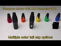 4 Pin XLR Bağlantısı Soket Erkek Elektrikli Bağlantı D Tipi Şekli