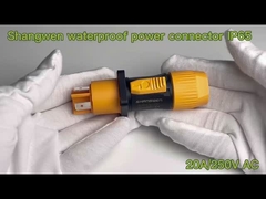 Endüstriyel Erkek ve Kadın Su geçirmez Güç Bağlayıcısı Ip65 Dışarı