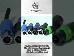 Sesli hoparlör bağlantısı için 4 kutup D şeklinde 4Pin Kadın Erkek Konuşma Kablo Bağlantısı