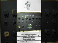 IP67 M19 Bağlayıcı 6 Pin Sarı 15A Lehimlenmiş Alüminyum Alaşım Kabuk Nylon