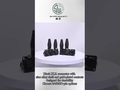 Kadın D şekli IP67 Bağlantı Aksesuarları Siyah/Sarı Paket 10 adet